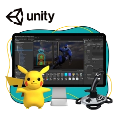 Мир игр на Unity 2D на популярном движке + AI-помощники - КИБЕРшкола программирования для детей, компьютерные курсы для школьников, начинающих и подростков - KIBERone г. Кунцево